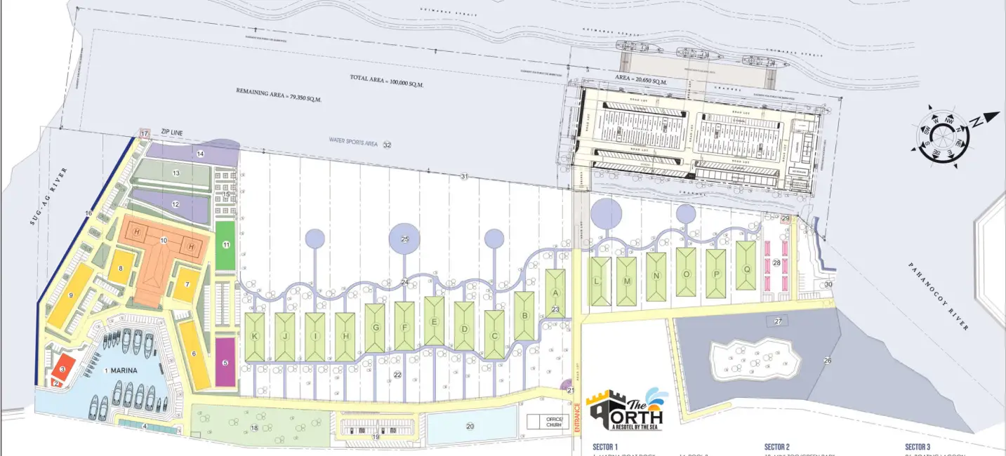 Proposed site development map of The Forth in Barangay Pahanocoy, Bacolod City